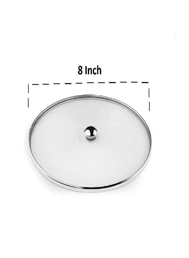 First Front Stainless Steel Multi Purpose Milk Net Cover (Strainer) Set of 4 Piece (7, 8, 9 & 11 Inch) - Silver - Image 4